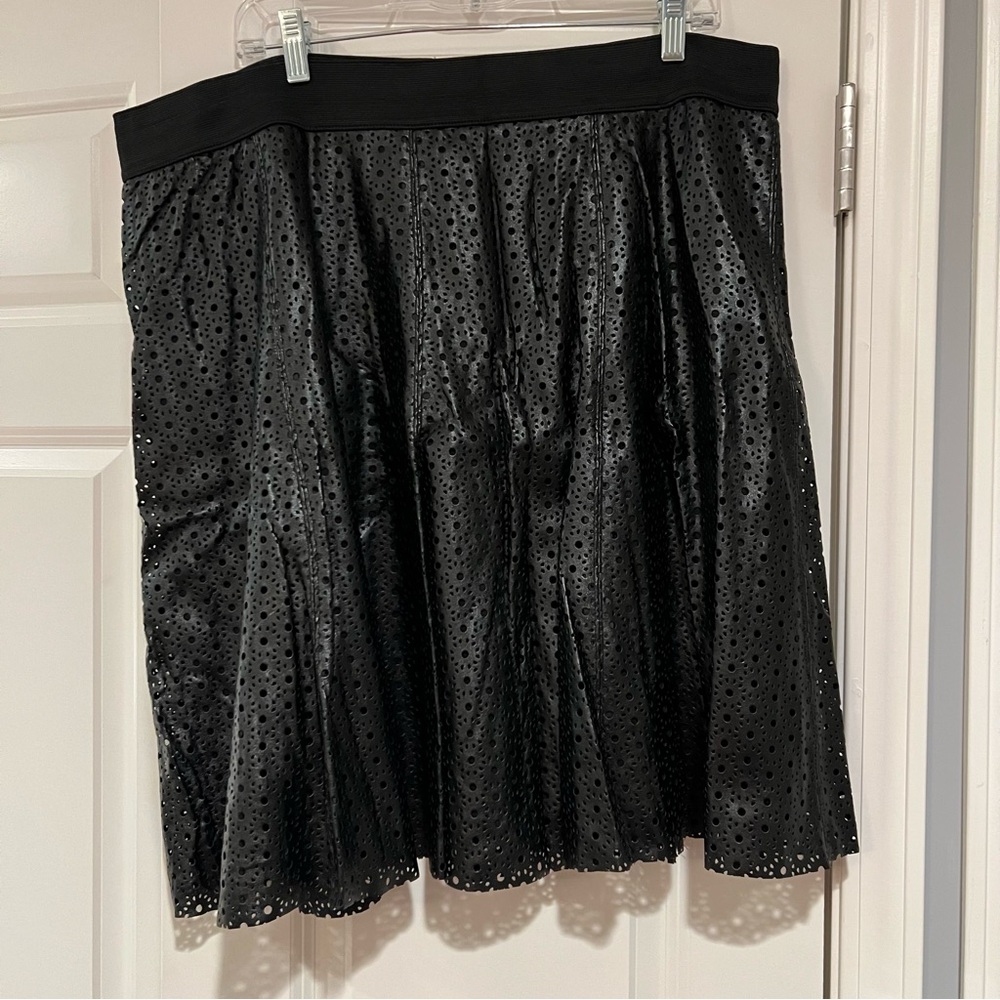 Alfani vegan leather skirt